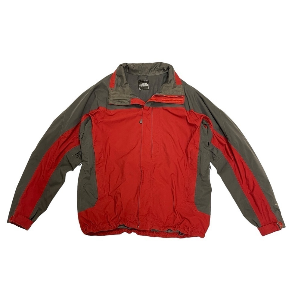 The North Face fits M Hyvent Waterproof shell Jacket Mens red gray